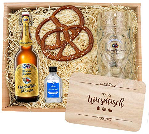 Bavariashop Oktoberfest-Box Hacker Pschorr 2, Zünftige Geschenkidee für jeden Anlass aus Bayern