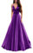 ORANDESIGNE Robe de Doiree Femme Longue Chic et Glamour Élégant Été Robe Cocktail Mariage Cérémonie Fete Robe Mariage d'honneur Long Dress 01 Violet M