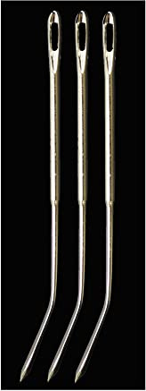 Crafty - Agujas de coser a mano para tapicería, saco de colchón, 3 agujas grandes