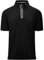 zitysport Poloshirt mit Zipper Basic Polo Hemd Schnelltrocknend Golf T-Shirts Sport Atmungsaktiv Outdoor mit Reißverschluss Shirt Männer Tennis Casual Poloshirt(Schwarz-XL)
