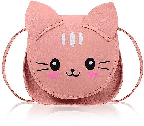 Kleine MäDchen UmhäNgetasche - Pinke Handtasche FüR Kinder Leichte Und StrapazierfäHige Schultertasche Ideal FüR Schule Freizeit Und AusflüGe