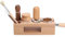 Tamperstation 58mm 5 Löcher Holz Tamping Station Espresso Distributor Kaffeefilter Tamper Abklopfbehälter Abklopfer Kaffee Andrückstation für Siebträger