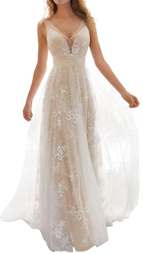 Robe de Mariée Femme Sexy- Robe Demoiselle d'honneur sans Manches,Robe Dentelle Femme Long Taille Haute Dress Chic la Grâce Glamour Impression Mode Robes pour de Mariage Soirée Fete Ceremonie
