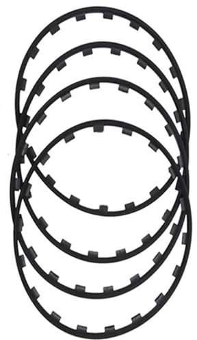 KLZWCP 16-20 Alloy Wheel Edge Ring Rim Protectors, 4 Piece Set Universal Car Wheel Rim Protectors Nylon Anti-Scratch Strip, Anti-Collision Anti-Scratch Car Refit Trims Kit(Size:19 inch,Color:Black)