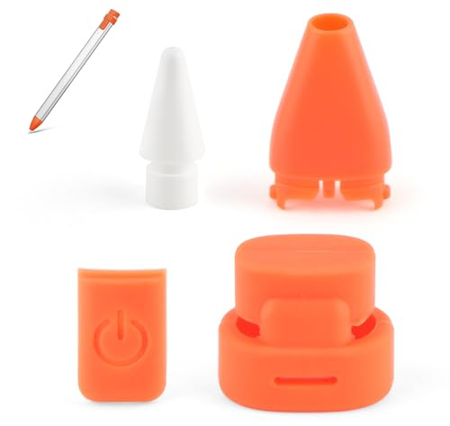Puntas de Repuesto + Protector de Punta de Silicona el Kit de protección Digital para Logitech Crayon Accesorios incluidos Punta del bolígrafo + Tapa Protectora + Cubierta de la Punta + Tapa táctil