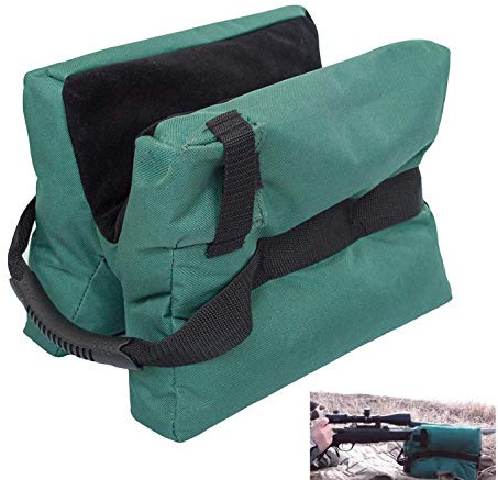 Soportes para Armas Resto Bolsa,Banco De Tiro para Armas con Asa,Bolsa De Arena para Soporte De Rifle,Sin Relleno,Verde Oxford 30 * 25cm