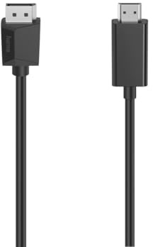 Hama DisplayPort/HDMI Cavo 1.50 m 00200712 Nero [1x Spina DisplayPort - 1x Spina HDMI]