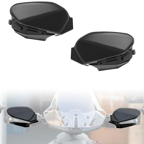 SAUTVS Kit de déflecteurs d'air pour protège-mains noirs pour tous les modèles Can-Am Ryker (remplace #219400894)