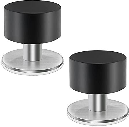 Selbstklebende Türstopper, 2 Stück Edelstahl Ohne Bohren für Boden oder Wand - Doorstoppers Zum Schutz der Türen