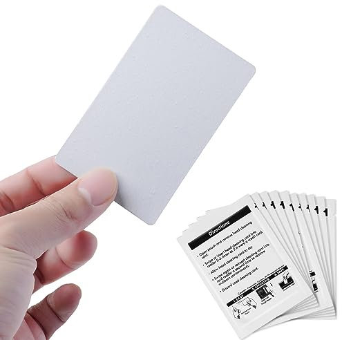 Kartenleser-Reinigungskarten – BIHYM doppelseitiger Kreditkartenleser-Reiniger, CR80 Kartenleser-Reiniger, POS Swipe Terminal Reinigungskarten (25 Stück)