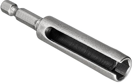 CoCud Destornillador de Tuercas, Vástago Hexagonal de 1/4 de Pulgada, Enchufe de 8 mm de Longitud de 3, Cr-V con Ranura Profunda para Cambio Rápido