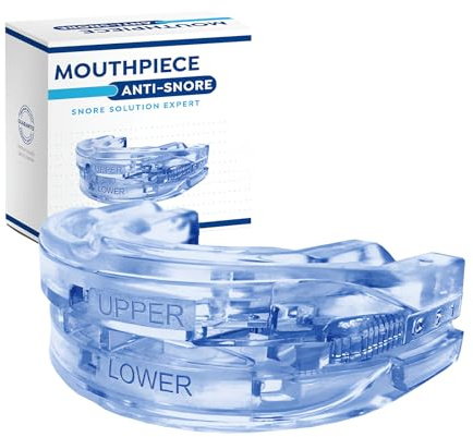 Anti Snore Mouth Guard, Anti Snoring Mouthpiece, Snoring Mouth Guard, Adjustable Snore Stopper Mouth Guard, Effective Snoring Solution Anti Snoring for Men and Women, Protect Teeth and Reduce Snoring