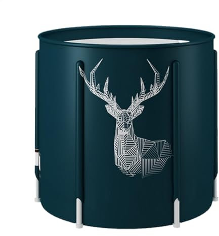 Bañera plegable - Fácil de iniciar la ducha, baño de ahorro de espacio | Bañera plegable portátil para adultos, baños de pie, bañera relajada, baño de hielo, bañera compacta