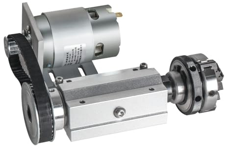 RATTMMOTOR No powered Multi-function Lathe Chuck Spindle Assemblies 895 Motor Rotary Lathe Woodworking Spindle Motor Chuck 50mm for CNC Lathe Grinder machine Table Saw (3 Jaw 50mm)