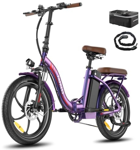 Fafrees F20 Pro E-cykel hopfällbar cykel, uppgradering 2025 Ebike män 20 x 3,0 tum, elcykel 22,5 Ah/810 Wh batteri, e-cykel kvinnor 250 W 25 km/h, Fatbike 7S, e-cykel vikbar lagervikt 140 kg (färgglad