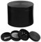 Dalephoric Grinder, 4 Parti Macinaspezie in Lega di Zinco, Scatola Grinder Metallo con Raschietto, Macinino per Erba Secca, Herb Grinder, Adatto per Macinare Varie Erbe, Fieno e Spezie (Nero)