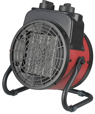 Techni Home Industrial Electric Forced Air Heater with Ceramic Heating Element, Adjustable Tilt, Overheat Protection, Portable Shop Garage Heater for Indoor/Outdoor Use, 1500W
