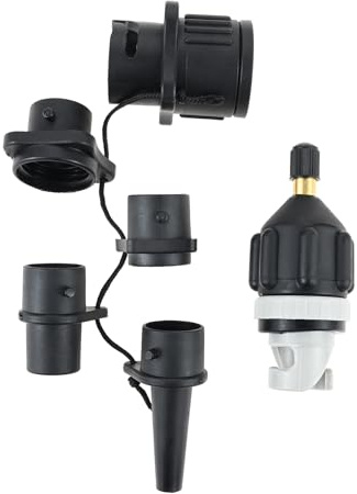 SURIEEN SUP Pump Adapter Multifunction Air Valve Converter | Air Valve Attachment with 4 Nozzle for Kayak, Paddle Board, Canoe, Inflatable Boat, Dinghy, Air Mattress