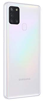 Samsung Galaxy A21s, Smartphone, Display 6.5 HD+, 4 Fotocamere Posteriori, 32 GB Espandibili, RAM 3 GB, Batteria 5000 mAh, 4G, Dual Sim, Android 10, Bianco