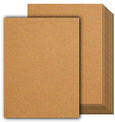 COLOURFUL US 120 Sheets Kraft Paper Letter Sized (8.5x11 inches) 120 GSM (45LB) Brown Stationery Paper - Brown Craft Paper Sheets for Arts Crafts,Office, Laser and Inkjet Printer Compatible