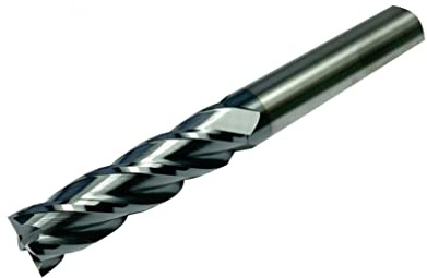 CNC kvalitet hårdmetallfräs - skaftfräs 3 mm/ 4 mm/ 5 mm/ 6 mm/8 mm/10 mm/12 mm/16 mm/20 mm - VHM-fräs extra lång - högpresterande skärning ( 12 mm)