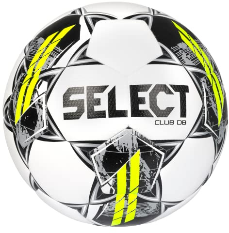 SELECT Club DB V22 Soccer Ball, White/Black, Size 5