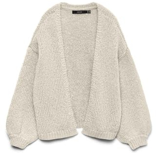 VERO MODA Chaqueta de Punto Femenina VMMAYBE, Abedul, XL