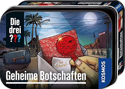 Kosmos Les trois messages secrets, 632359, Sagittaire, informations secrètes, crypter et sceller les messages, ensemble de jouets détective pour enfants à partir de 8 ans, dans une boîte en métal
