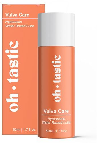 Lubricante Natural a Base Agua - Lubrificante con Acido Hialurónico para Mujeres - Gel Intimo Sensitive para la Sequedad Vaginal y ph neutro - ohtastic (50ml)