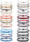 Morfetto 24 Stück Fußkettchen Armbänder Für Damen Stoff Farbige Handmade Freundschaftsarmband Fußkette Boho Surfer Armband Set Herren Fussketten Für Frauen