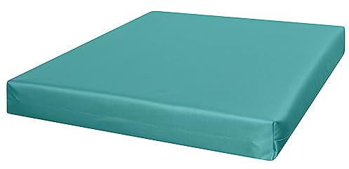 Waterproof seat pads Indoor & Outdoor Garden Rattan Furniture Foam for garden chairs multi use Office Chair Cushions Pad ask for custom with 4cm Thick (Bottle Green, 51 x 56 cm / 20 x 22)