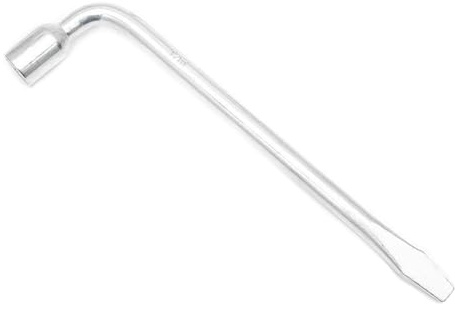 Llave de llanta de hierro tipo L de 17/19/21/22/23/24 mm, llave de tuerca de llanta tipo L, llave de repuesto para neumáticos, herramienta de reparación de ruedas