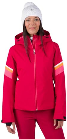 Rossignol Strawpile Jacket - Giacca da sci isolante - Giacca da snowboard impermeabile da donna, Rosso rubino, Small