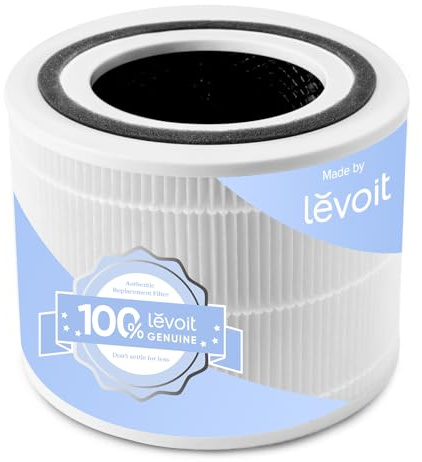 LEVOIT Filtro aria di ricambio per purificatore d'aria Core 300S Core 300 Filtro HEPA, filtro a carbone attivo ad alta efficienza e prefiltro, contro 99,97% allergeni, polvere, polline, fumo, colore