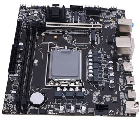 LUCKDANO Placa Base para Juegos H610 DDR4 ATX para LGA 1700 con 12.a 13.a 14.a Generación I3 I5 I7 I9 Compatible con Doble Canal M.2 NVMe DisplayPort