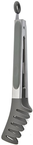 Pinzas para espaguetis – Acero de silicona de 25,5 cm, pinza para pasta, utensilio para servir | para porcionar, manipular ensaladas y cocinar barbacoas.