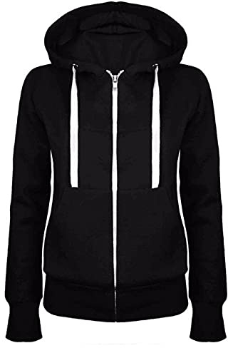Générique Sweats À Capuche Femme,Sweat Zippé Femme Veste De Sport Femmes avec Poches Mode Hoodies Casual Manches Longues Couleur Unie Sweatshirt Streetwear Grande Taille Décontractée Polaire