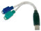 DIGITUS USB zu PS/2 Adapter - Maus & Tastaur Adapter - USB Typ-A Stecker zu 2x Mini-Din 6 Buchse - Win 10 - Plug & Play