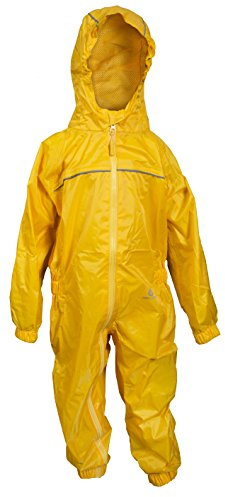 DRY KIDS Waterproof Rainsuit Gold 5/6yrs