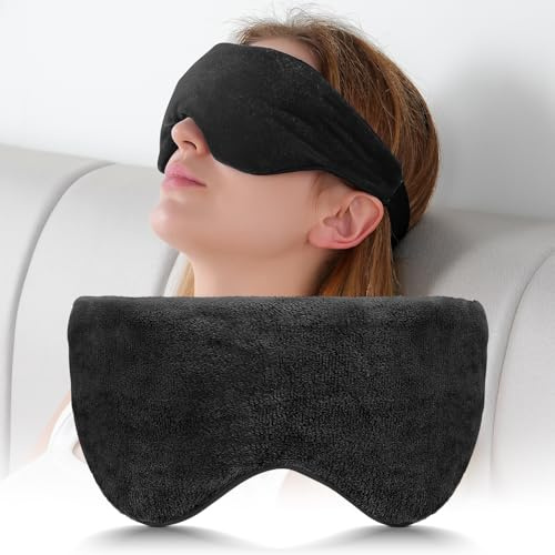 Sivio viktad ögonmask för sömn, mörkläggning sovmask för kvinnor och män