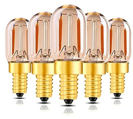 ANLONGLI 5 unids T22 LED Regulable Edison Bombilla E12 / E14 1W 12V 24V LED Lámpara de filamento Lámpara Vintage Industrial Bulbs Decorativos para Bar Home Restaurant,E12 220v