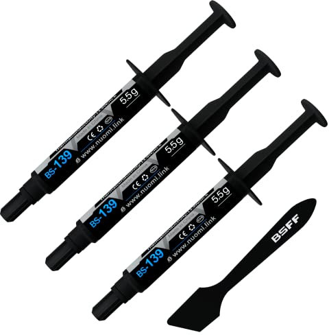 BSFF Wärmeleitpaste, 16.5g CPU Paste Wärmeleitpaste Kühlkörper für IC/Prozessor/CPU/Alles Kühler, Carbon Based High Performance