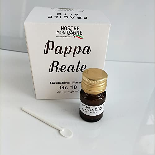 Pappa reale fresca e pura ottenuta da alveari italiani in vetro da 10g