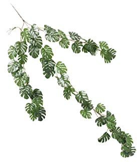 AOKWAWALIY Artificial Turtle Leaves Vine Green Simulation Monstera Leaves Home Decoration Plants for Living Office Gallery Cafe Faux Tropical Decor