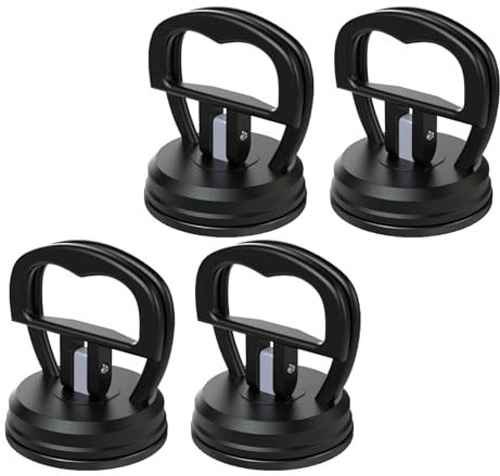 4PCS Dent Puller,Car Repair Dent Removal Tools,Car Dent Suction Cup, Car Dent Puller Kit,Dent Removal Kit, Powerful Car Tools for Car Dent Repair,Powerful Car Dent Puller Kit Handle Lifter(Black)