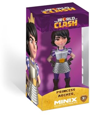 MINIX Collectible Figurines, Figura de colección 12cm, Clash Royale, Princesa, Coleccionables para Exhibición, Idea de Regalo, Juguetes para Niños Y Adultos, Fans De Videojuegos (MN14064)