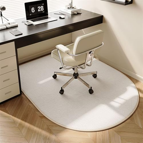 GIBZ Alfombra Silla Escritorio Forma de Arco Alfombrilla Silla Gaming Oficina Protectora para Suelo para Suelos de Madera Sillas con Ruedas Estilo 12 90x150cm