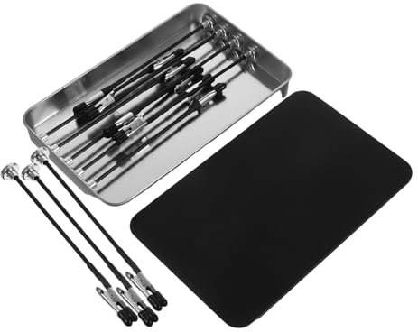 BUGUUYO Krokodilklemme Mit Sockel Metall-abgreifklemmen Für Modellbau Löten Basteln Mini-clips Zum Aufhängen Flexibel Und Praktisch