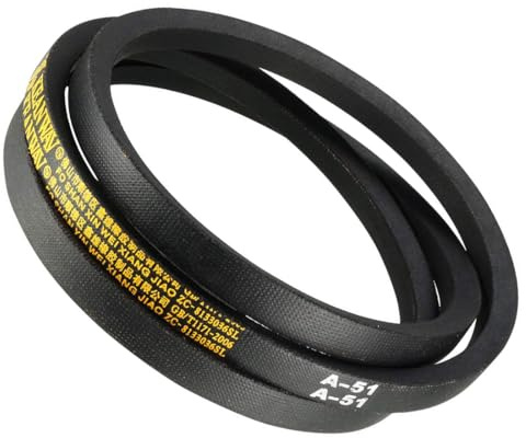 TA-VIGOR A51 Drive V-Belt 51 Inner Length 13mm Width 8mm Thick, Rubber Transmission Belt for Mower, Traction, Industrial Drive Systems