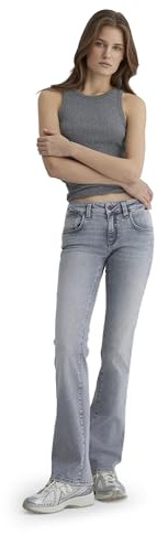 Mavi dam Bella MID-Rise jeans, grå borstad STR, 32/36, Grå borstad Str, 32W / 36L